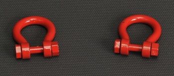 YCC638-1 - Set of 2 Shackles 500 Tons Red