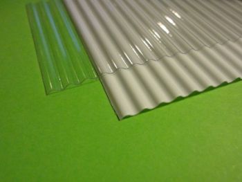 MCD-001-B - Wide Corrugated Sheet Translucent 27x42cm