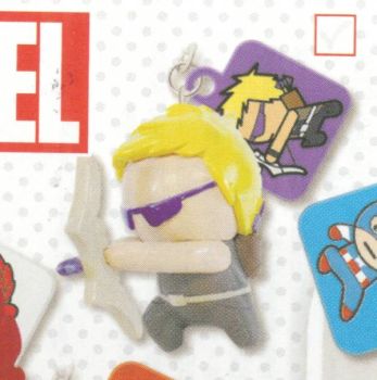 T8884A - MARVEL figurine keyring with two Stikers - HAWKEYE