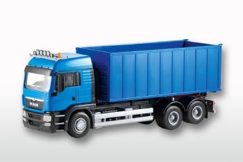 EMEK20884 - MAN TGS 6x4 blue straight truck with ampliroll