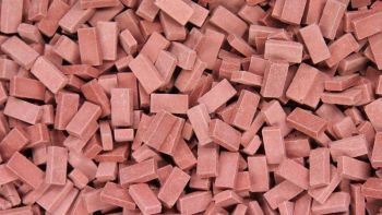 JUW23019 - 1000 light red bricks 0.72cm x 0.36cm x 0.18cm