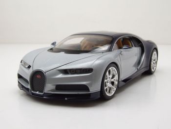 WEL24077ARGENT - BUGATTI chiron 2017 Silver and blue