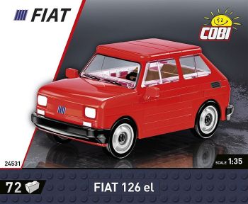 COB24531 - FIAT 126 EL red 1994-1999 - 72 pieces