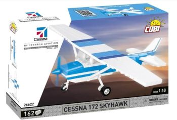 COB26622 - Aircraft CESSNA 172 Skyhawk white and blue - 162 pcs