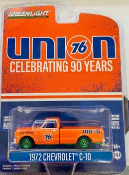 GREEN28120-CVERT - CHEVROLET C-10 green rims 1972 - 90 years UNION 76 in blister pack