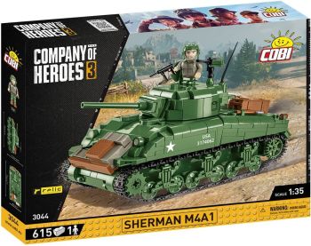 COB3044 - SHERMAN M4A1 Tank - 615 Parts