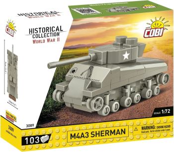 COB3089 - SHERMAN M4A3 Tank - 103 Pieces