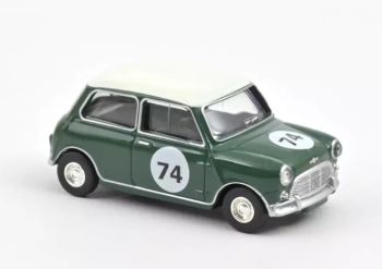 NOREV310525 - 1964 MINI COOPER S Almond green with number 74