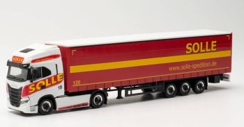 HER315326 - IVECO S-WAY 4X2 with 3-axle tarpaulin trailer SOLLE