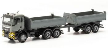 HER316255 - MAN TGS 6x4 dump truck with 2-axle trailer