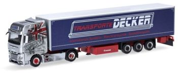 HER317313 - MAN TGX GX 4x2 with DECKER DUREN 3-axle tarpaulin trailer