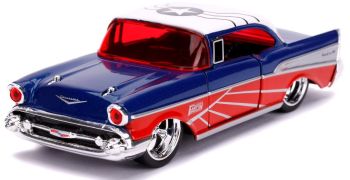 JAD31762 - CHEVROLET BEL-AIR Hard-Top Blue and Red 1957 MARVEL Avengers