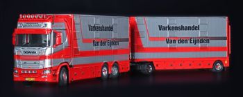 IMC32-0193 - SCANIA S High Roof 6x2 rigid with trailer 1+1 Livestock axles VAN DEN EIJNDEN