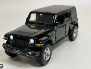 TAY321120002 - JEEP Wrangler Sahara Black with sounds and lights