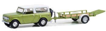 GREEN32300-B - HARVESTER Scout with trailer 1970 from the series HITCH & TOW blister-packed