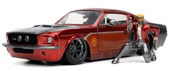 JAD32915 - FORD Mustang Shelby GT500 with STAR LORD figure Guardians of the Galaxy 1967