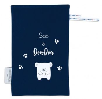 DC3767-4 - MON SAC A DOUDOU in cotton - fun Navy blue