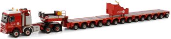 WSI410284 - MERCEDES-BENZ Actros 8x8 with ballast and trailer 14 Axles ALE