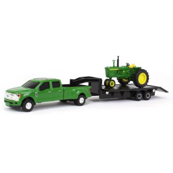 ERT45841 - FORD F-350 with gooseneck deck and JOHN DEERE 4020