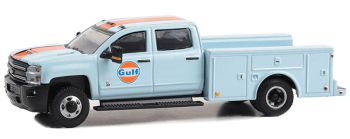 GREEN46130-C - CHEVROLET 3500 HD Dualy 2018 GULF Oil from the series DUALLY DRIVERS under blister