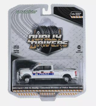 GREEN46150-E - FORD F-350 XL Dually 2019 Police from the DUALLY DRIVERS series in blister packs