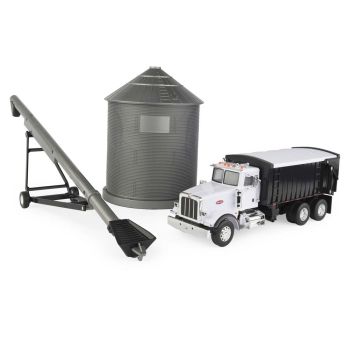 ERT46501 - PERTERBILT 367 tipper with grain silo and grians auger