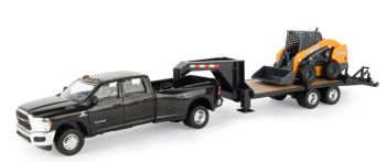 ERT47155 - DODGE RAM 1500 with gooseneck deck and CASE SV340B mini-loader