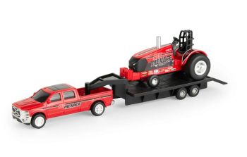 ERT47569 - Pick-up with trailer and pulling tractor CASE IH Red Menace