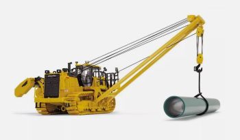 FIGE50-3494 - Bull KOMATSU D155CX-8 with Pipelayer K170