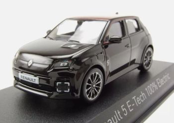 NOREV510554 - RENAULT 5 E-Tech 100% Electric 2025 Black Star with Red Deco