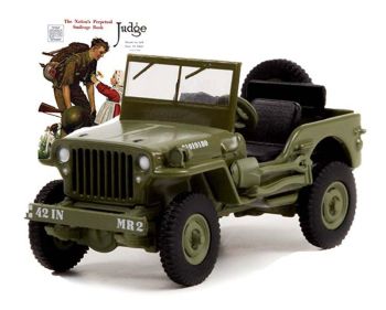 GREEN54060-A - JEEP Willis MB 1945 from the series NORMAN ROCKWELL under blister