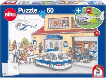 SCM56351 - 60 piece puzzle Police station with helicopter