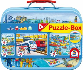 SCM56508 - 4 Puzzles 26 and 48 pieces Means of transport