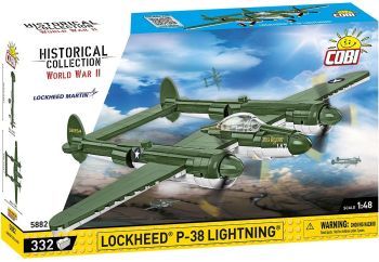 COB5882 - Military Aircraft Lockheed P-38 Lightning - 332 Pieces