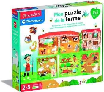 CLE52608 - 30 piece wooden puzzle The Farm