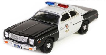 GREEN62020-A - PLYMOUTH Fury 1977 Police from the film TERMINATOR blister carded