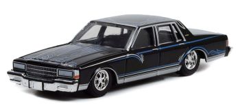 GREEN63010-D - CHEVROLET Caprice black 1987 from the series CALIFORNIA LOWRIDERS under blister