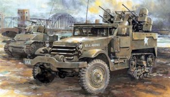 DRA6381 - M16 multiple gun motorized gun carriage to be assembled and painted