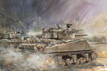 DRA6405 - SHERMAN M4A4 tank with 60Ib rocket to be assembled and painted