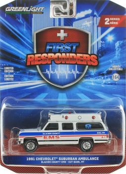 GREEN67060-B - CHEVROLET Suburban 1991 Montana Ambulance from the FIRST RESPONDERS series, blister-packed