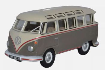 OXF76VWS009 - VOLKSWAGEN Type 1 Samba bus Mouse grey and white