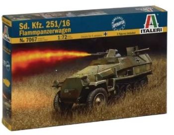 ITA7067 - Vehicle Sd.Kfz. 251/16 Flammpanzerwagen to assemble and paint