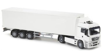 EMEK82092 - MAN TGS LX 4x2 with white 3 axle trailer