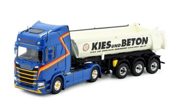 TEK82733 - SCANIA R HIGHLINE SAXER 4x2 with 3-axle tipper KIES AG