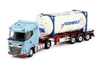 TEK85175 - DAF XG 4x2 with container carrier and tank container ANHALT