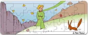 MGM865008-C - Wooden frame puzzle 24 pieces THE LITTLE PRINCE with his fox