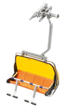 JC87100 - 4-seater chairlift with orange Bubble