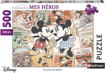 NAT872176 - 500 Piece Puzzle DISNEY Mickey Souvenir