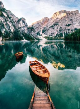 NAT872893 - 500-piece puzzle The Ponds of Braies - Italy