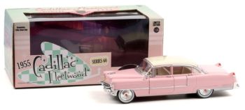 GREEN84098 - 1955 CADILLAC Fleetwood Series 60 pink with white roof